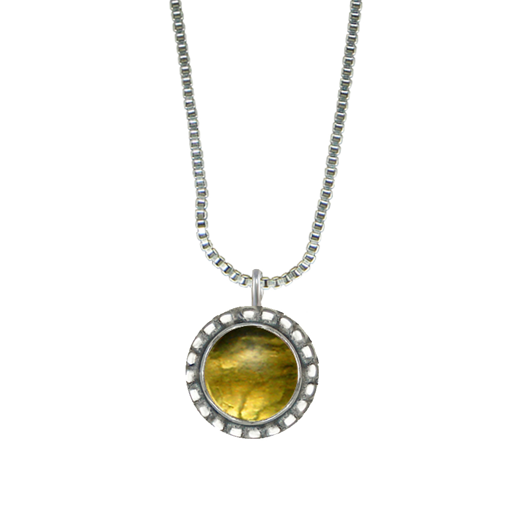 Sterling Silver Little Citrine Pendant Necklace